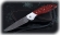 Нож Журавль, складной, сталь Х12МФ, рукоять накладки акрил красный с дюралью
