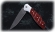 Нож Журавль, складной, сталь Х12МФ, рукоять накладки акрил красный с дюралью