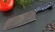 Кухонный нож Шеф №2 сталь Х12МФ, рукоять синий акрил