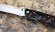 Нож Носорог, сталь Elmax, складной, рукоять накладки акрил коричневый (Распродажа)