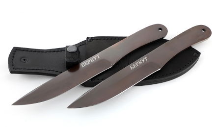 Метательный нож Волна сталь 30ХГСА набор с гравировкой (распродажа)