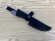 Нож Барсук сталь 95х18 рукоять кап клена стабилизированный фиолетовый