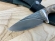 Нож Барсук сталь х12мф рукоять кап клена стабилизированный коричневый