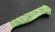 Кухонный нож Шеф №5 сталь 95Х18, рукоять зеленый акрил
