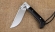 Нож складной Пчак большой сталь Х12МФ накладки черный граб