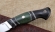 Нож Гриф-2 Elmax рукоять карбон карельская береза зеленая черный граб