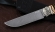 Нож Крот-2 сталь К340, рукоять черный граб рог лося, мельхиор