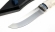 Авторский нож Зяблик сталь Elmax, рукоять рог лося резная, на подставке черный граб + карельская береза стабилизированная