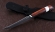 Нож Рыболов-6 сталь К340, рукоять бубинга резная рог лося