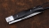 Нож Финка НКВД складная сталь S390 накладки черный граб