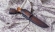 Нож из стали S390 «Бурлак» рукоять мокумэ-ганэ, кость мамонта и железное дерево