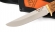 Нож Охотник сталь S390 рукоять карельская береза стабилизированная янтарь (распродажа)