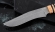 Нож Волк сталь К340 рукоять карельская береза черный (зебра)