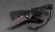 Складной нож Стрелок, сталь булат, рукоять накладки акрил черный