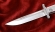 Нож Финка НКВД складная сталь S390 накладки акрил белый+черный с красной звездой