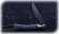 Складной нож Мексиканец, сталь булат, рукоять накладки карельская береза стабилизированная синяя