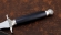 Сувенир Кавказец-2 сталь 95Х18, рукоять черный граб мельхиор