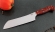 Кухонный нож Шеф №3 сталь 95Х18, рукоять акрил красный