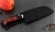 Кухонный нож Шеф №3 сталь 95Х18, рукоять акрил красный
