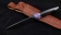 Нож Странник-2 М390 рукоять зуб мамонта стабилизированный фиолетовый черный граб