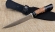 Нож Аллигатор - 2 сталь sandvik 12C27 рукоять черный граб гибрид карельская береза акрил