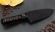 Кухонный нож Шеф №6 сталь Х12МФ, рукоять акрил коричневый