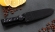Кухонный нож Шеф №7 сталь Х12МФ, рукоять черный акрил