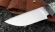 Нож из стали S390 «Ловчий» рукоять зуб мамонта стабилизированный черный граб