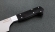 Кухонный нож Шеф №5 сталь 95Х18, рукоять черный граб с дюралью