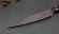 Кухонный нож Шеф №7 сталь Х12МФ, рукоять акрил коричневый