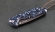 Складной нож Акула, сталь булат, рукоять накладки акрил синий