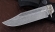 Нож Дельфин сталь К340, рукоять черный граб мельхиор