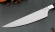 Кухонный нож Шеф №8 сталь 95Х18, рукоять черный граб с дюралью