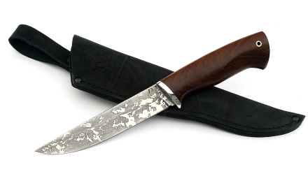 Нож Тритон-2 сталь D 2, рукоять коричневый граб