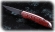 Нож Журавль, складной, сталь Х12МФ, рукоять накладки акрил красный
