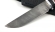Нож Крот-2 сталь дамаск, рукоять бубинга-черный граб