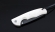 Складной нож Акула, сталь Х12МФ, рукоять накладки акрил белый