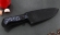 Кухонный нож Шеф №5 сталь 95Х18, рукоять акрил синий