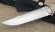 Нож из стали S390 «Барракуда-3» рукоять зуб мамонта и карельская береза (№2)