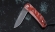Нож складной Колибри, сталь Х12МФ, рукоять накладки акрил красный