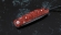 Нож складной Колибри, сталь Х12МФ, рукоять накладки акрил красный