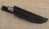 Нож "Ворон" цельнометаллическая сталь х12мф, рукоять G10 серая 