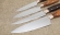 Премиум набор из четырёх ножей Шеф S390 рукоять железное дерево на подставке