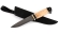 Нож Клык-2 сталь Булат, рукоять карельская береза+ черный граб(распродажа)