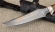 Эксклюзивный нож «Пума» из ламинированного дамаска, рукоять мокумэ-ганэ и железное дерево