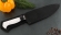 Кухонный нож Шеф №1 сталь Х12МФ, рукоять белый акрил