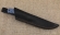 Нож Веган цельнометаллическая сталь х12мф, рукоять G10 синяя