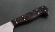 Кухонный нож Шеф №1 сталь 95Х18, рукоять коричневый акрил