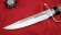Нож финка НКВД, сталь S390, рукоять и ножны карельская береза черный граб, мельхиор