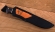 Нож Барракуда сталь M390 рукоять карельская береза стабилизированная коричневая+фиолетовая, латунь